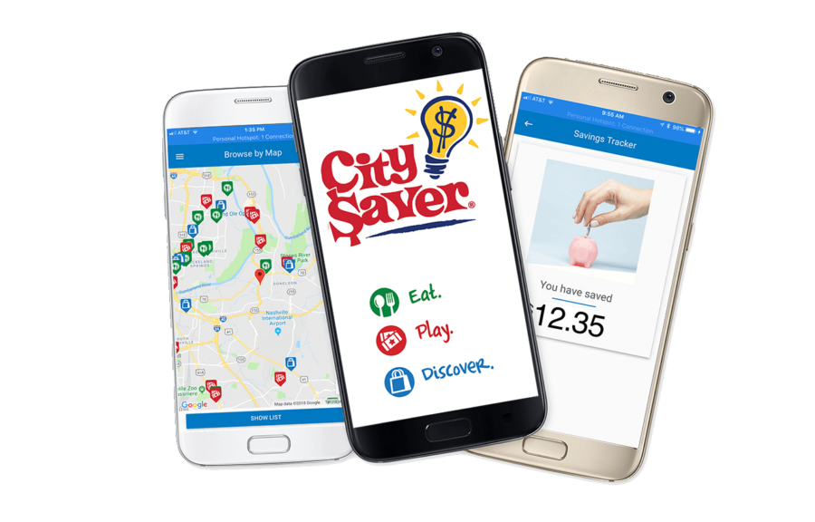 mobile phones with city saver savings app