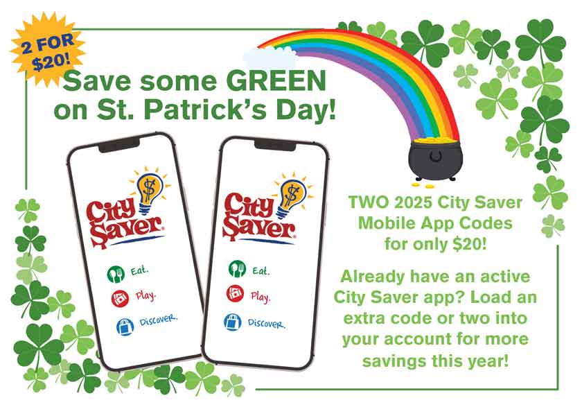 St Patrick's day BOGO graphic